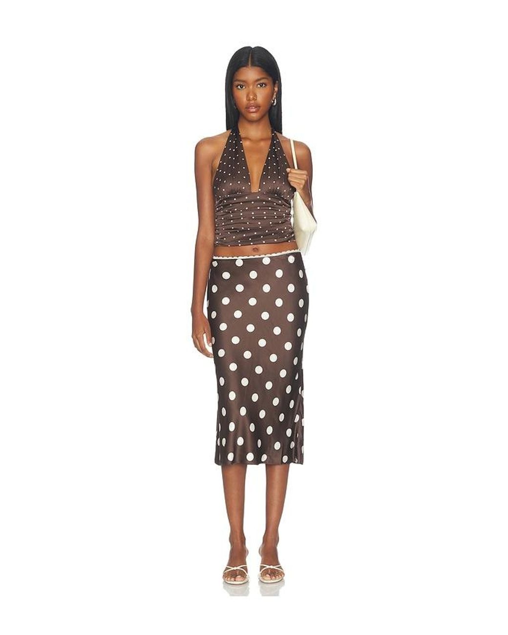 MAJORELLE Black Mabel Slip Skirt