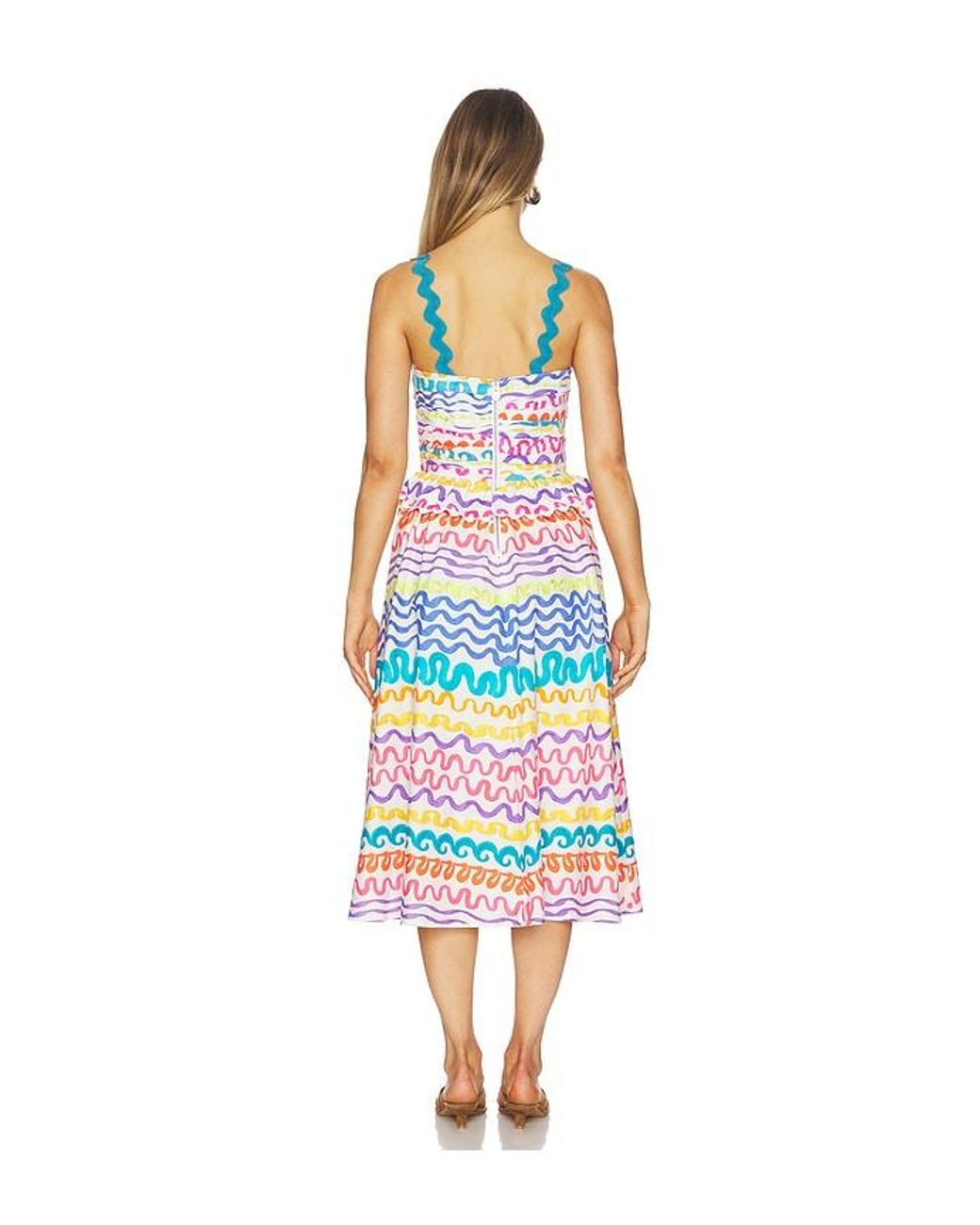 Celiab White Serpentine Dress