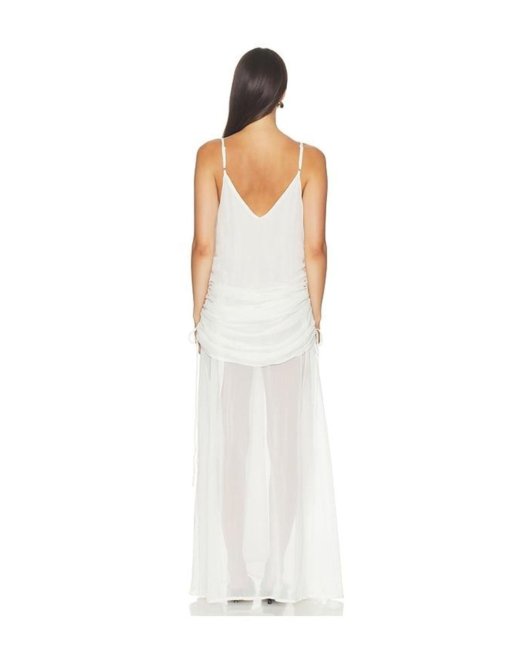 SNDY'S White Evelia Maxi Dress