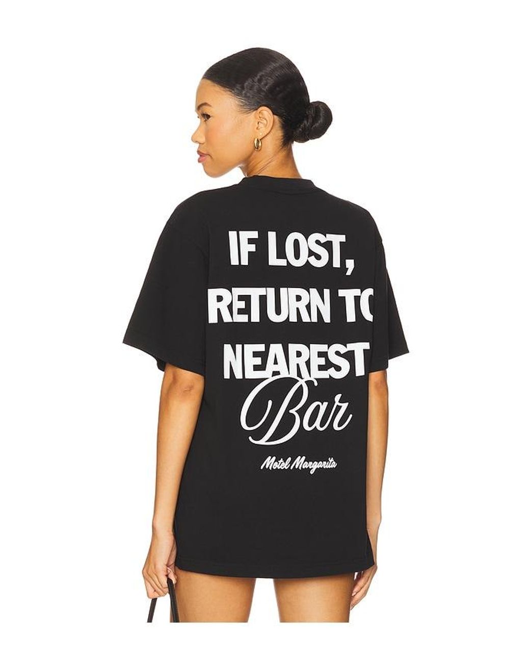 Motel Margarita Black If Lost Tee for men