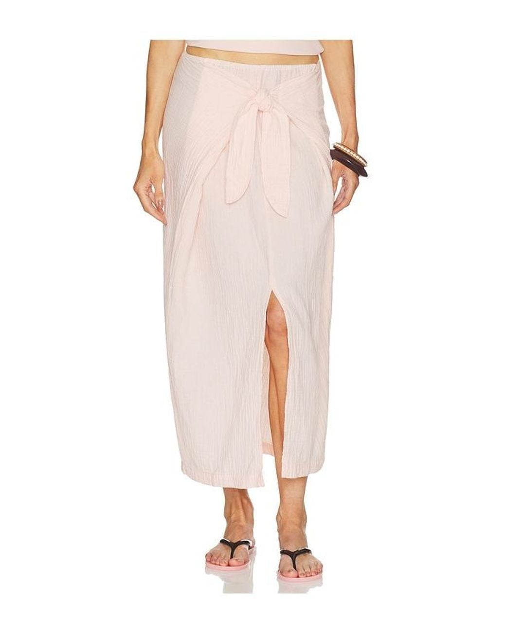 Bobi Multicolor Faux Sarong Skirt