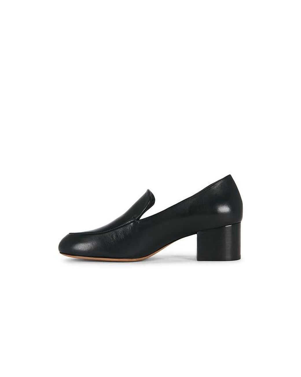 Mansur Gavriel Black Wren Heeled Loafer