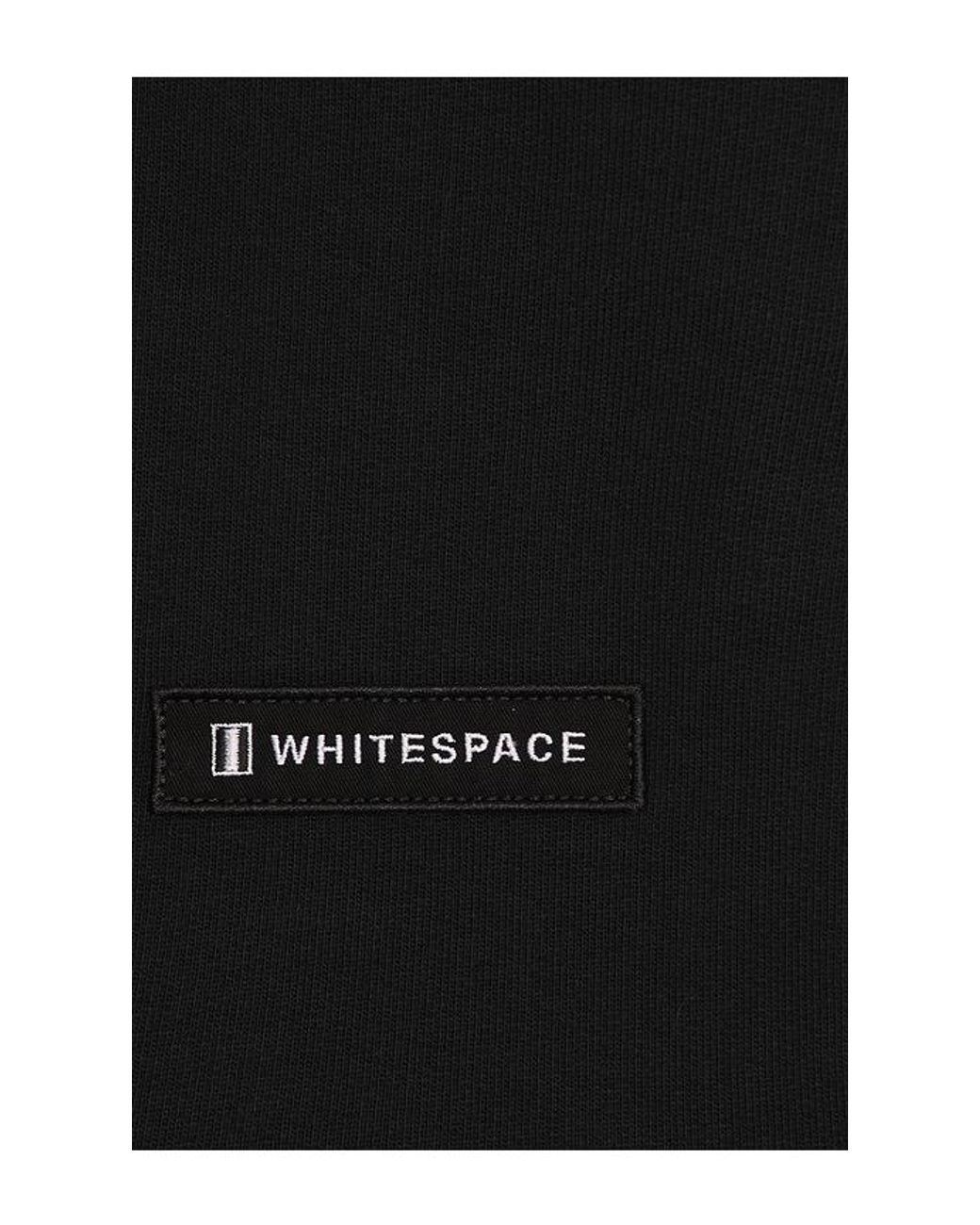 White/space Black Fleece Shorts for men