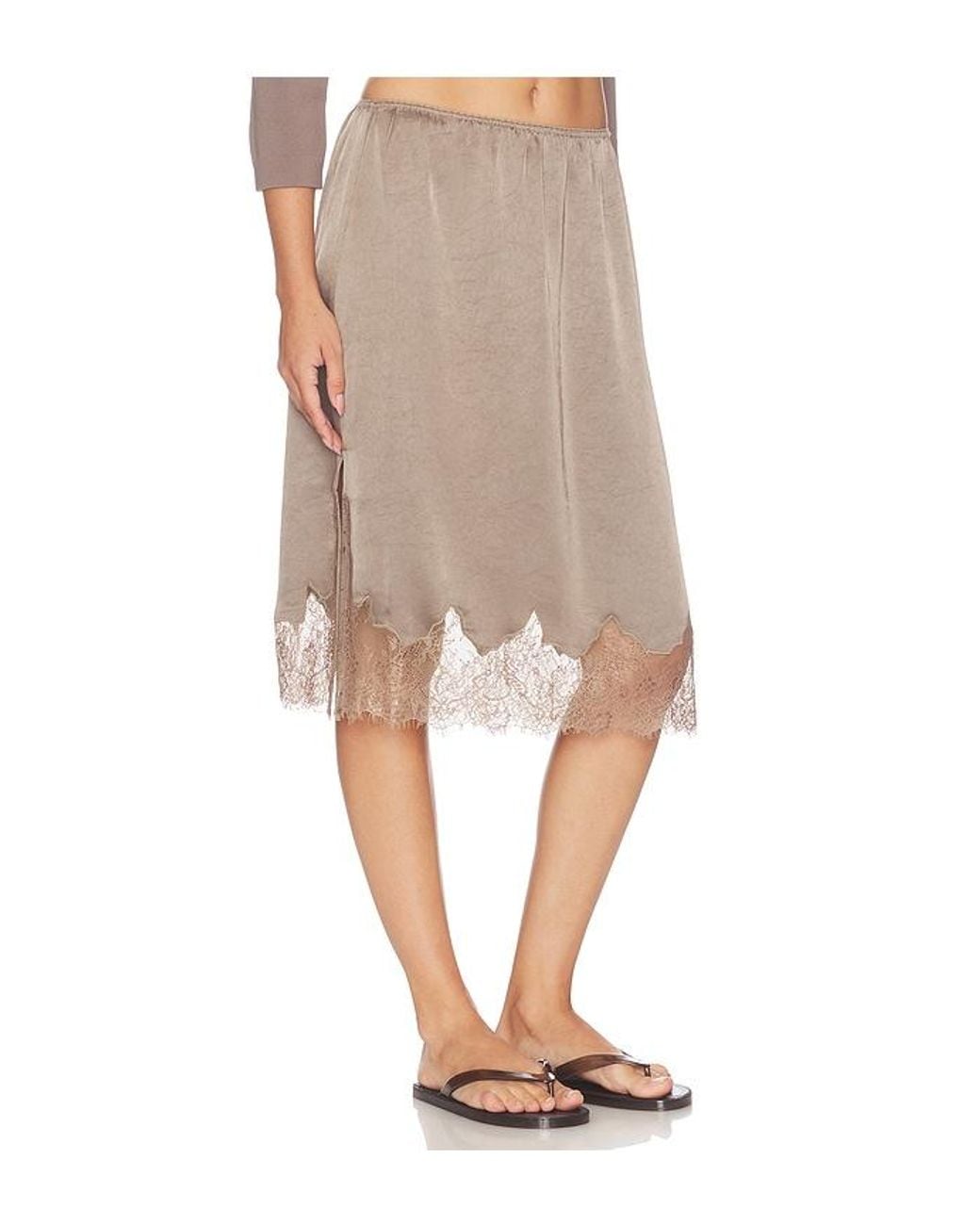 Citizens of Humanity Natural Lace Trimmed Skirt