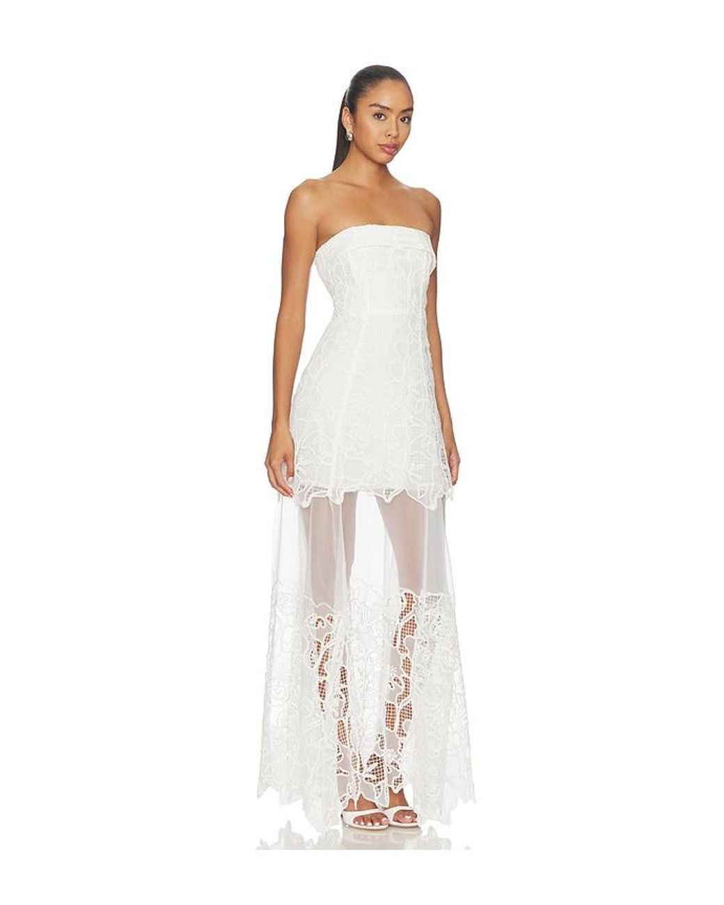 Jonathan Simkhai White Rennis Bustier Gown