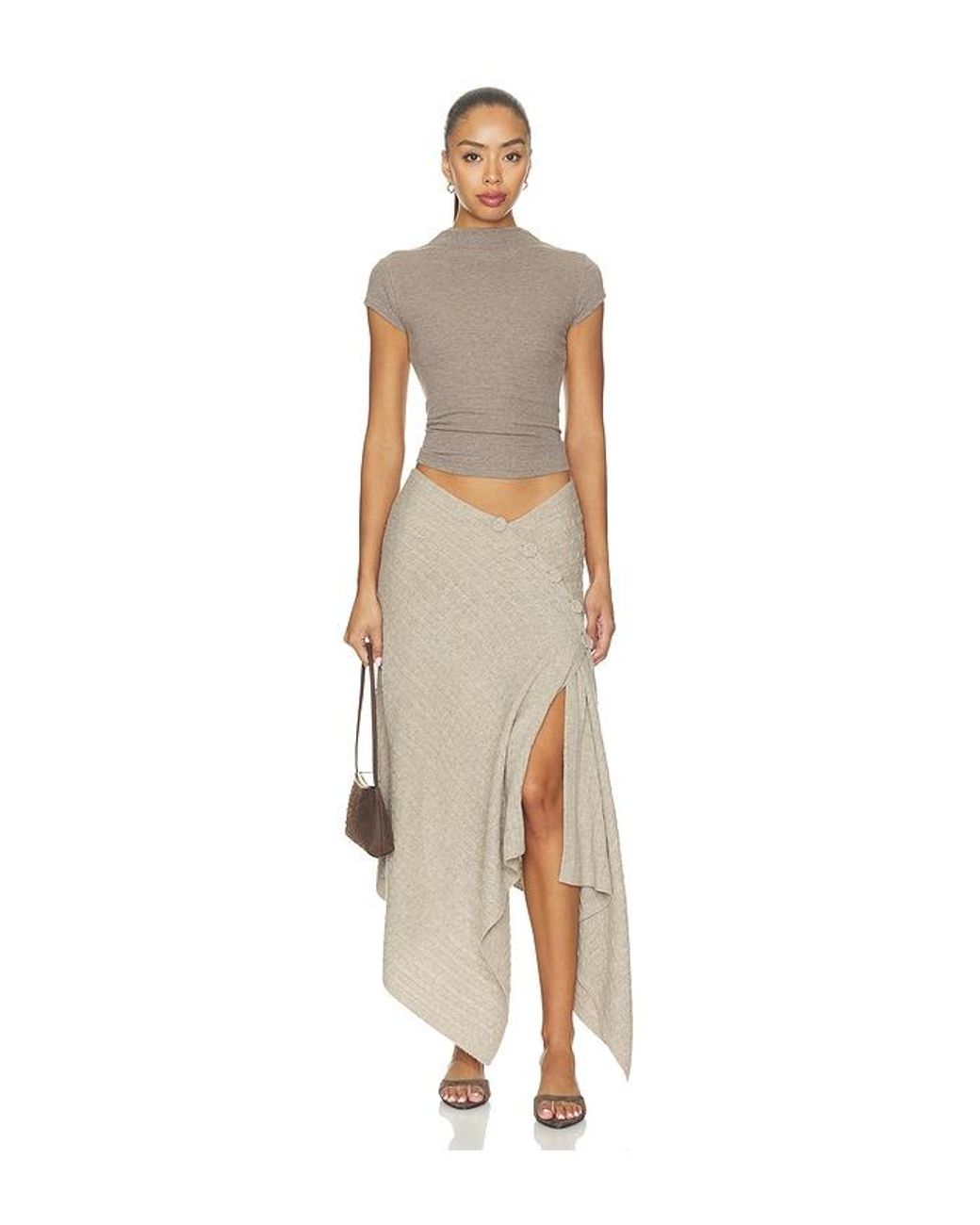 By Malene Birger Natural Liza Scarf Skirt