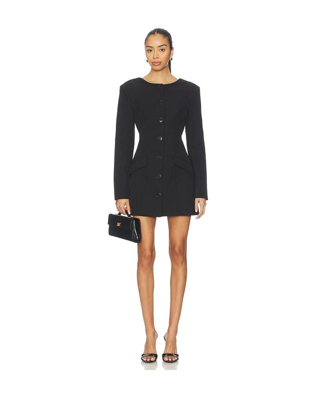 Nbd Black Amina Blazer Mini Dress