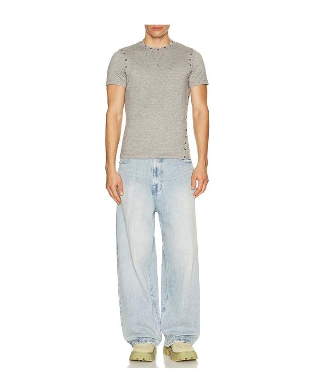Jaded London Blue Applique Cross Xl Colossus Jeans for men