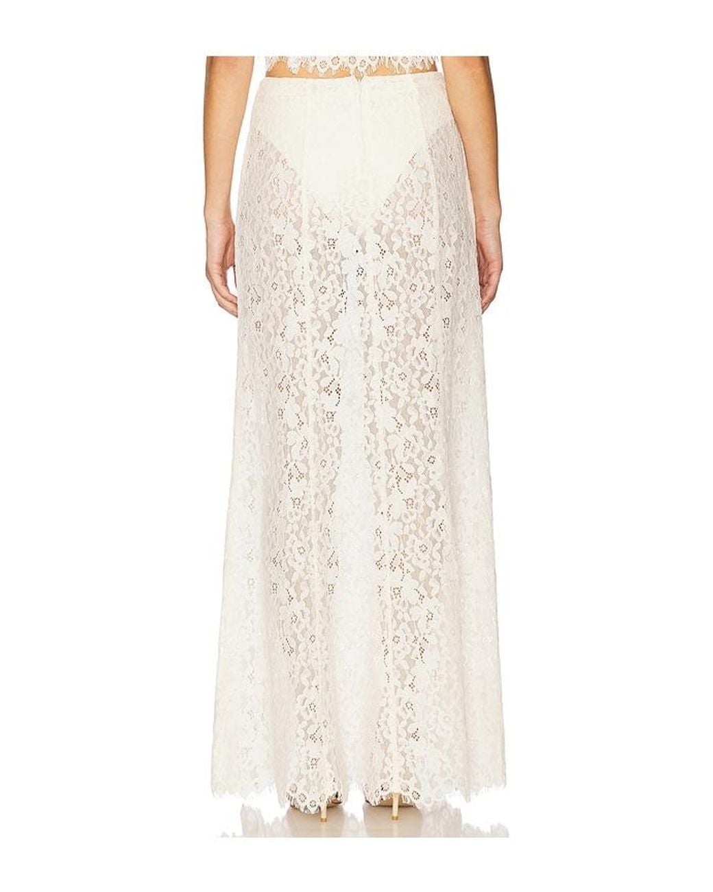 AFRM White Oxford Skirt