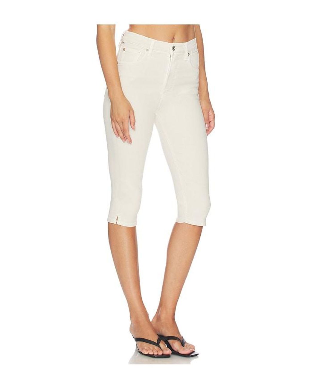 Citizens of Humanity White Devin Capri Pants