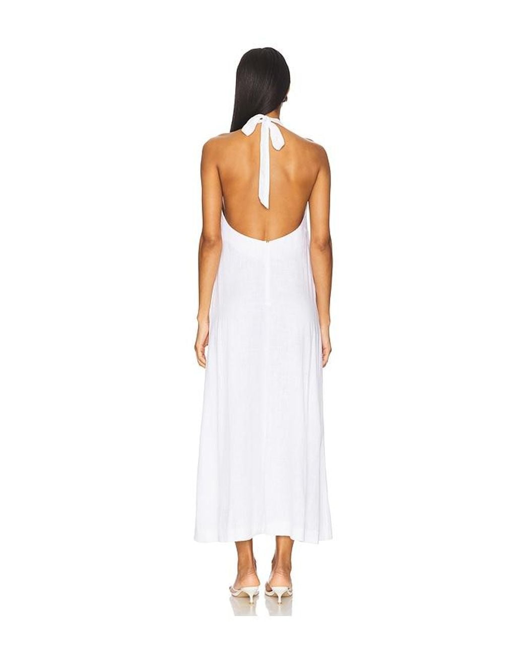 Sold Out NYC White The Fete Linen Dress