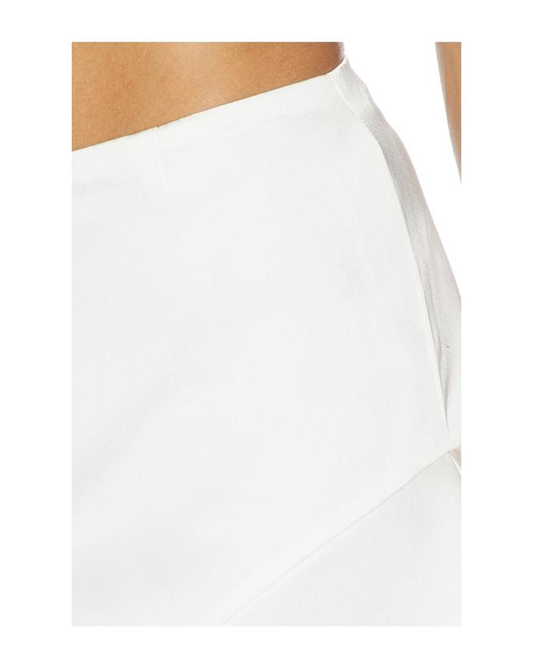 Runaway the Label White Loana Wavy Hem Maxi Skirt