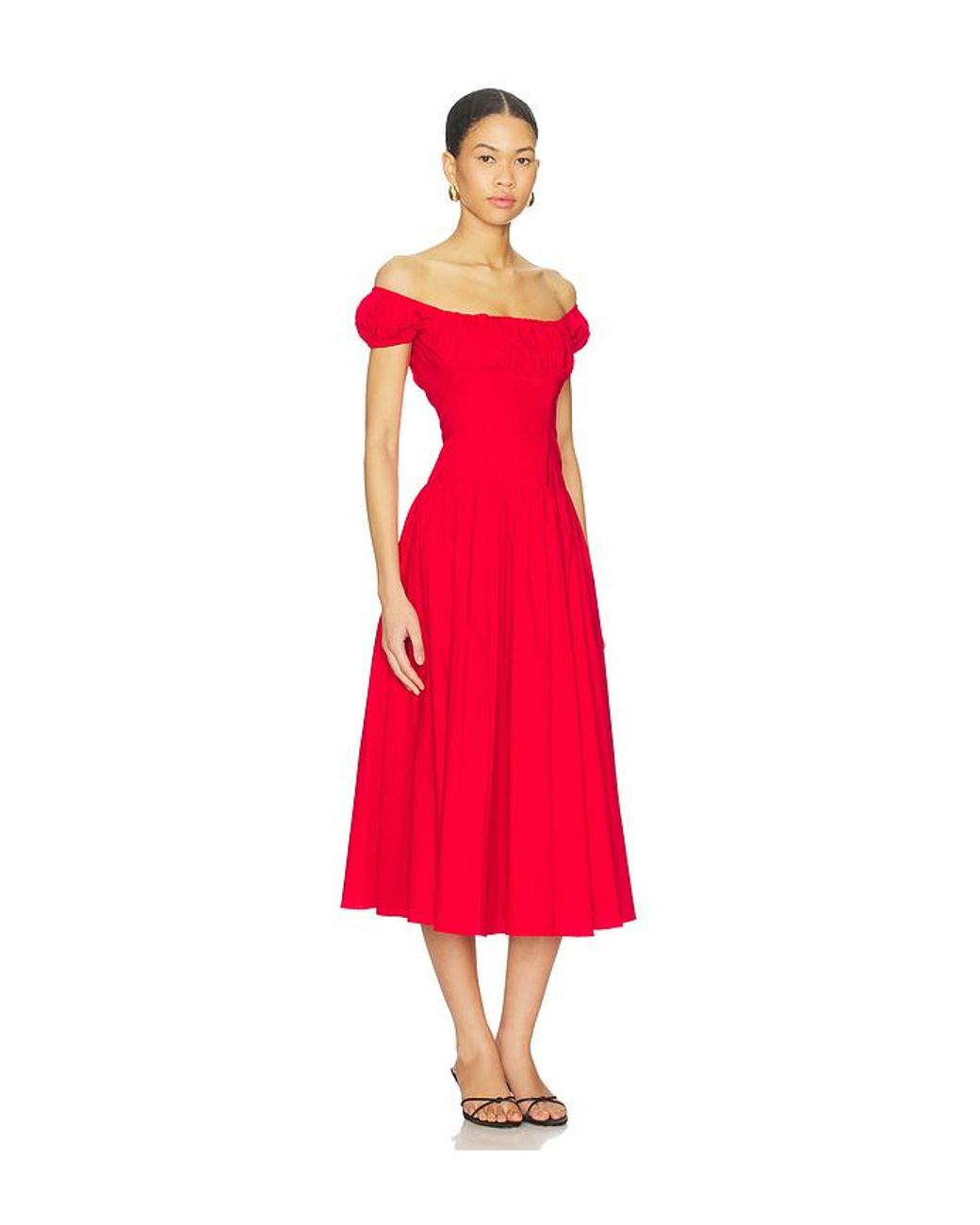 Vestido Augusta En Color Rojo Talla (También En S, Xs) Caroline Constas de color Red