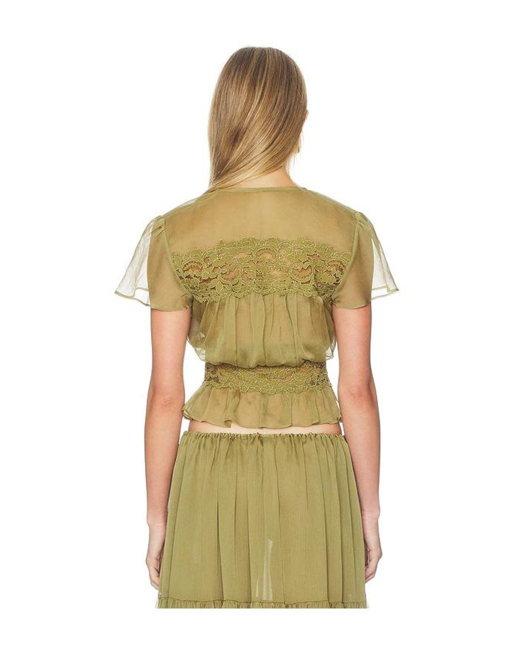 Arcina Ori Green Sabrina Top