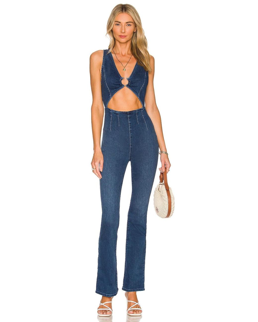 Free People X Revolve Ultraviolet Jumpsuit in Blue Lyst