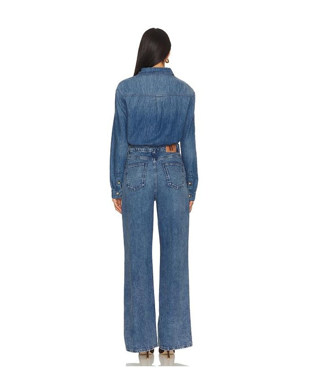 Ba&sh Blue Bloom Jumpsuit