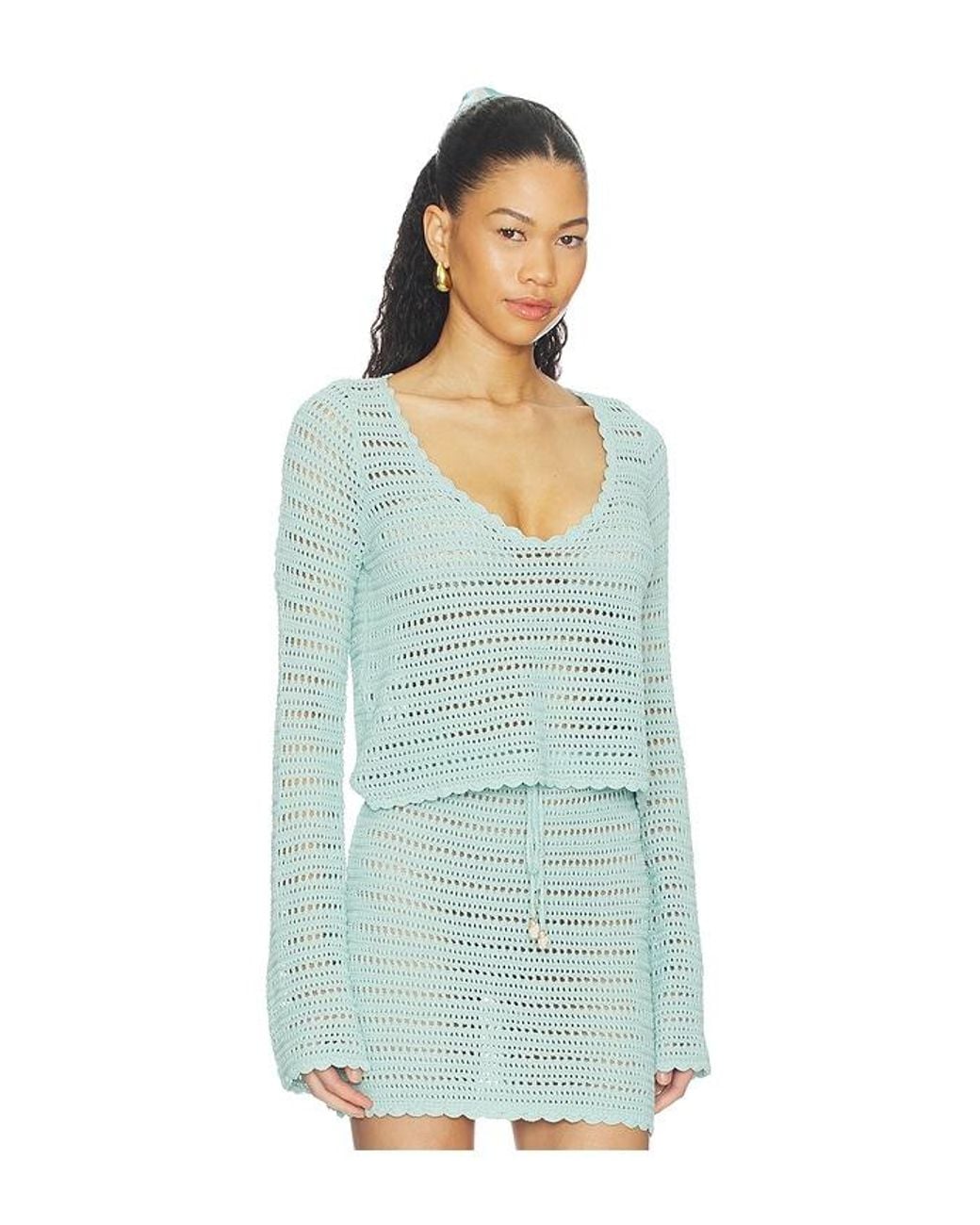 Show Me Your Mumu Blue Offshore Top