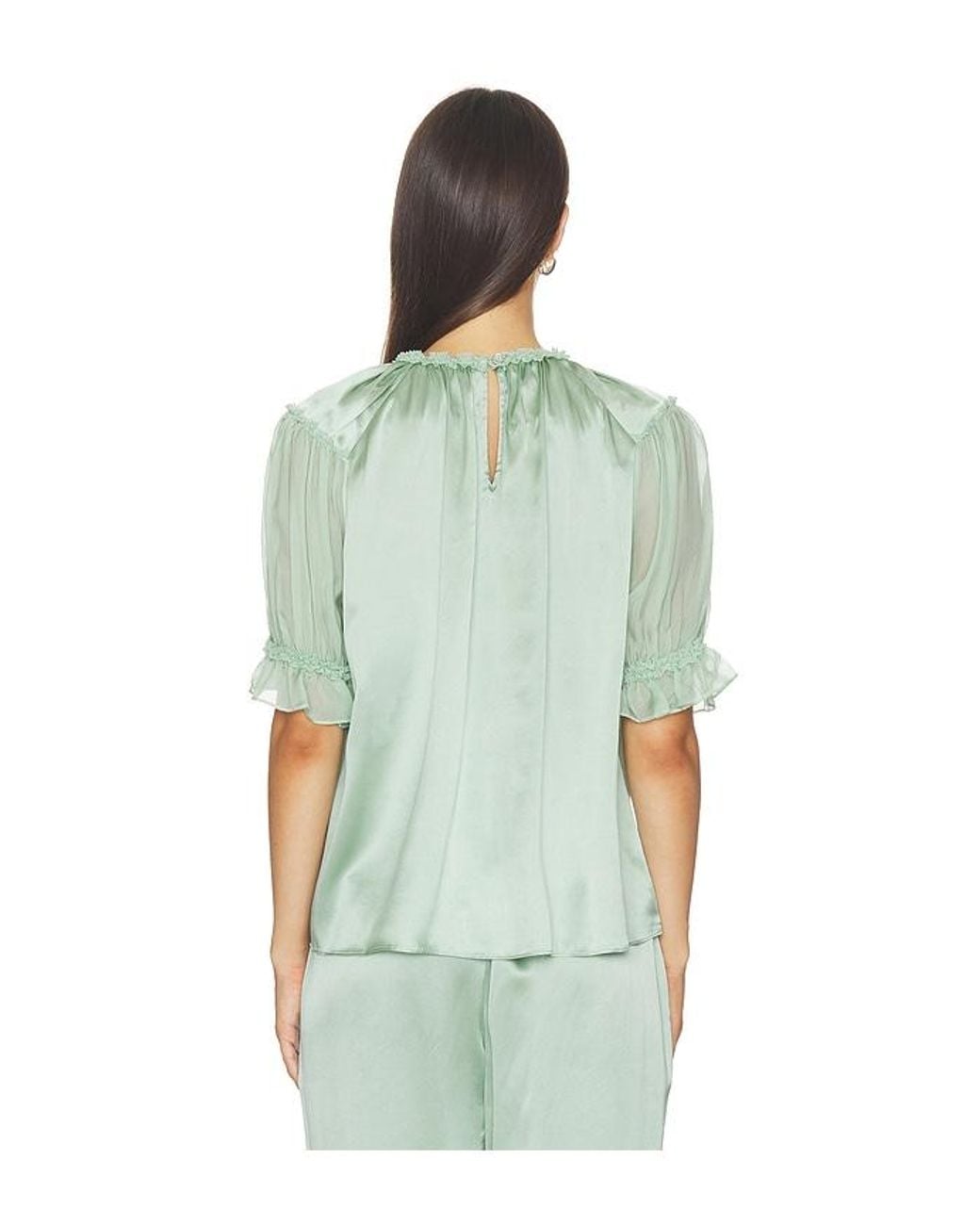 Ulla Johnson Green Alina Top