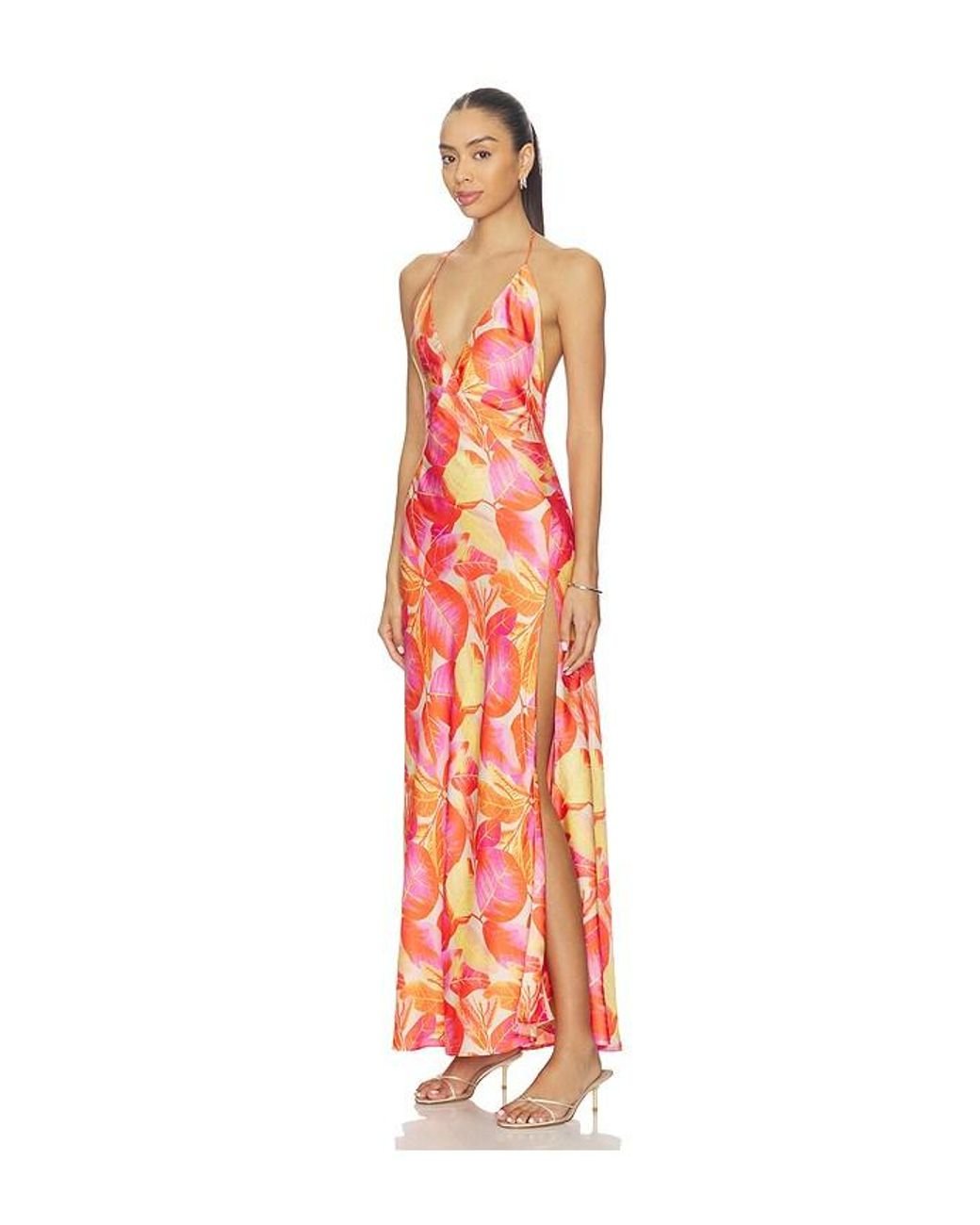 Bardot White Yve Halter Maxi Dress