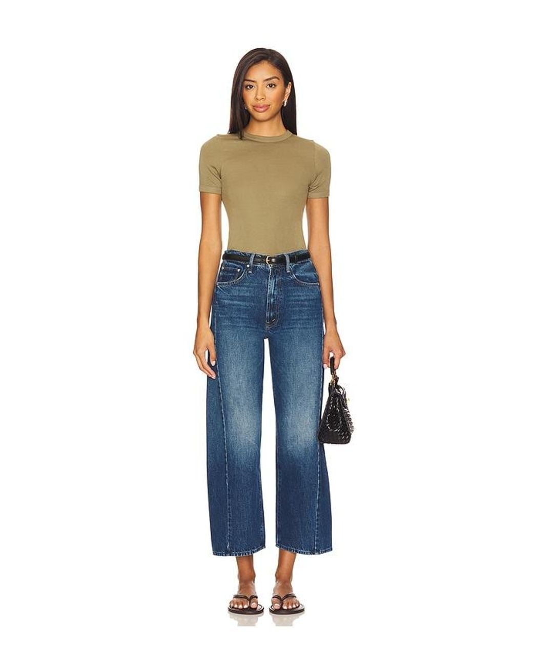 Mother Blue The Half Pipe Ankle Jeans