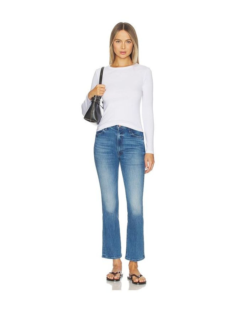 Mother Blue The Hustler Flood Jeans
