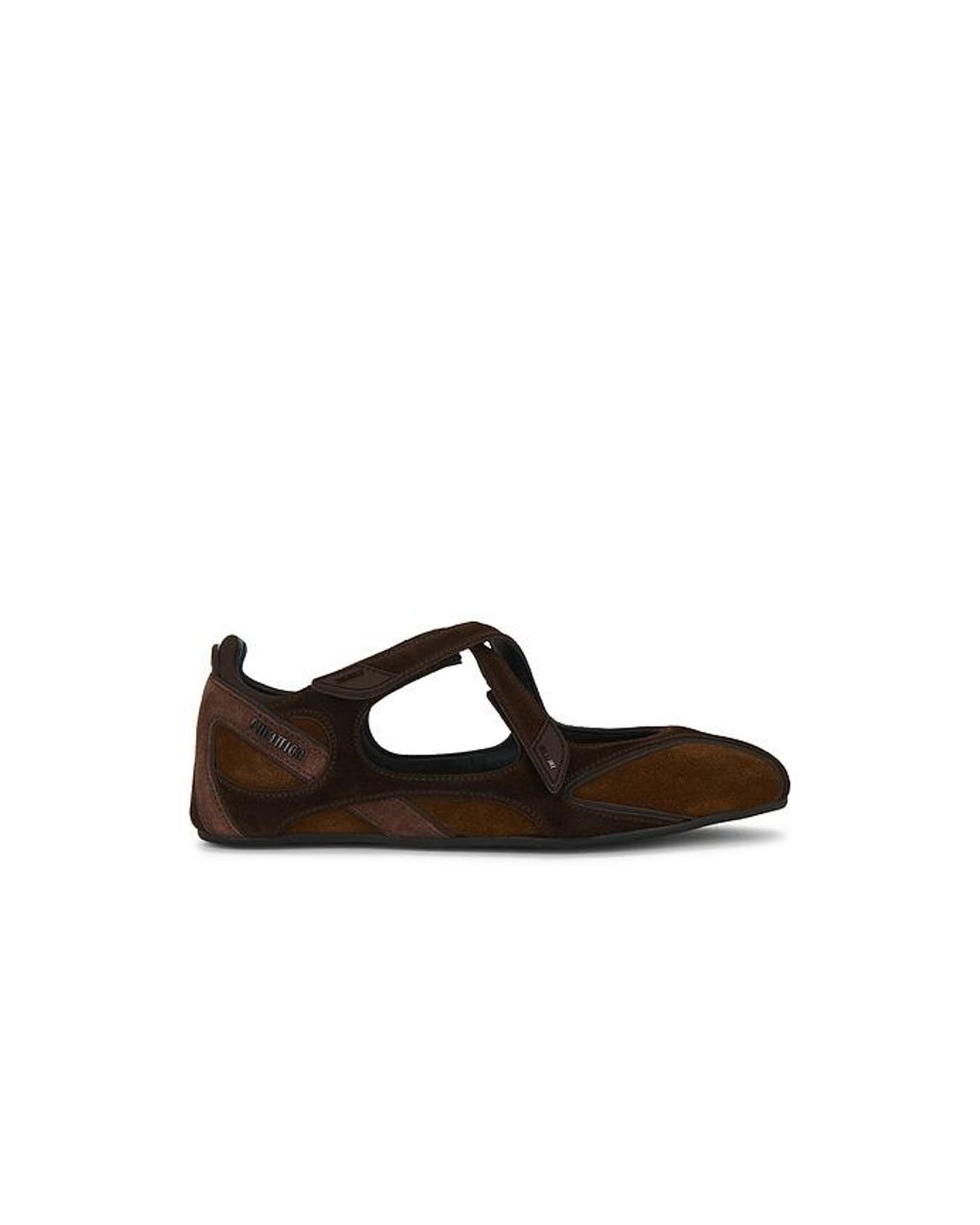 The Attico Black Floor01 Ballerina Flat