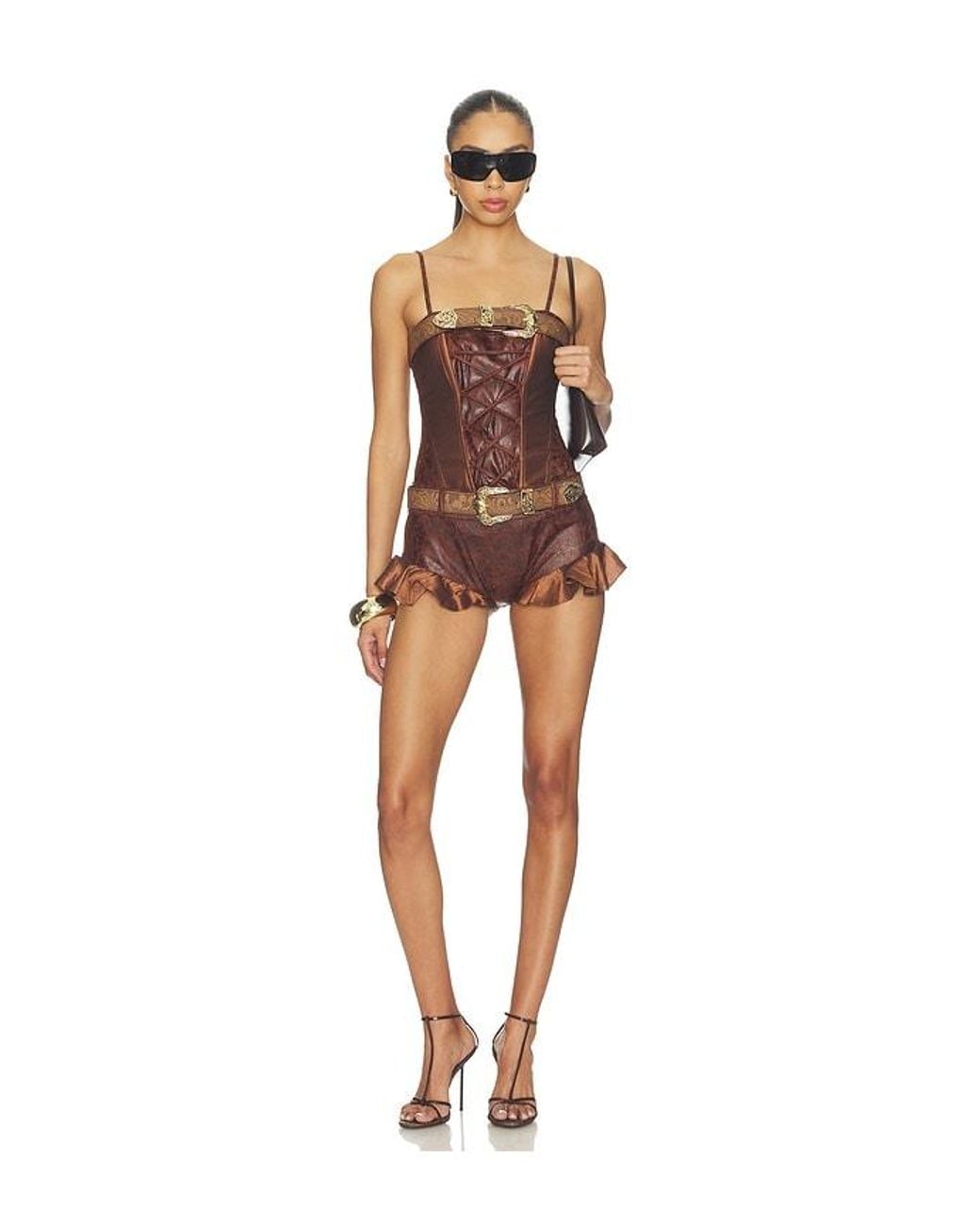 Kim Shui Brown Fringe Short