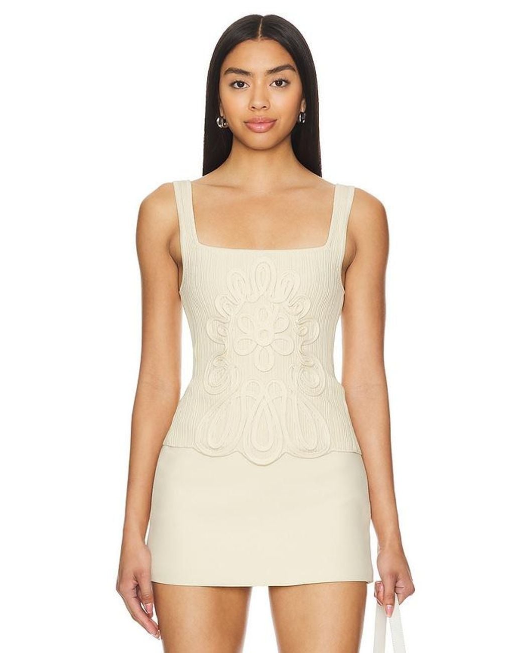 MAJORELLE Natural Maelis Top
