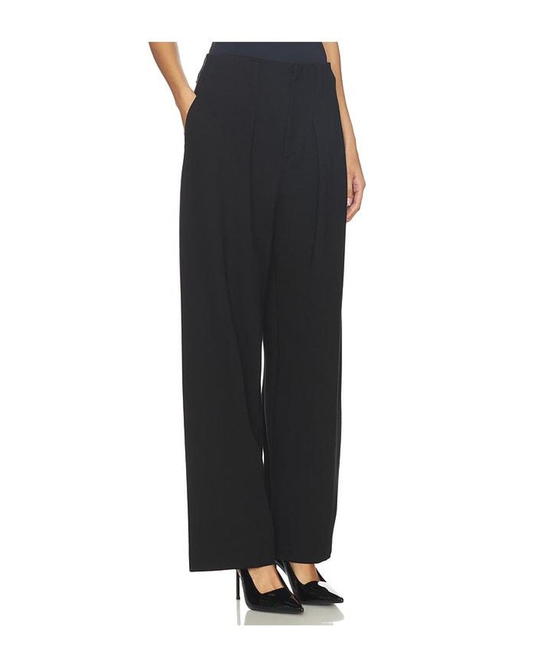Pistola Black Eden Pleated Ponte Trouser