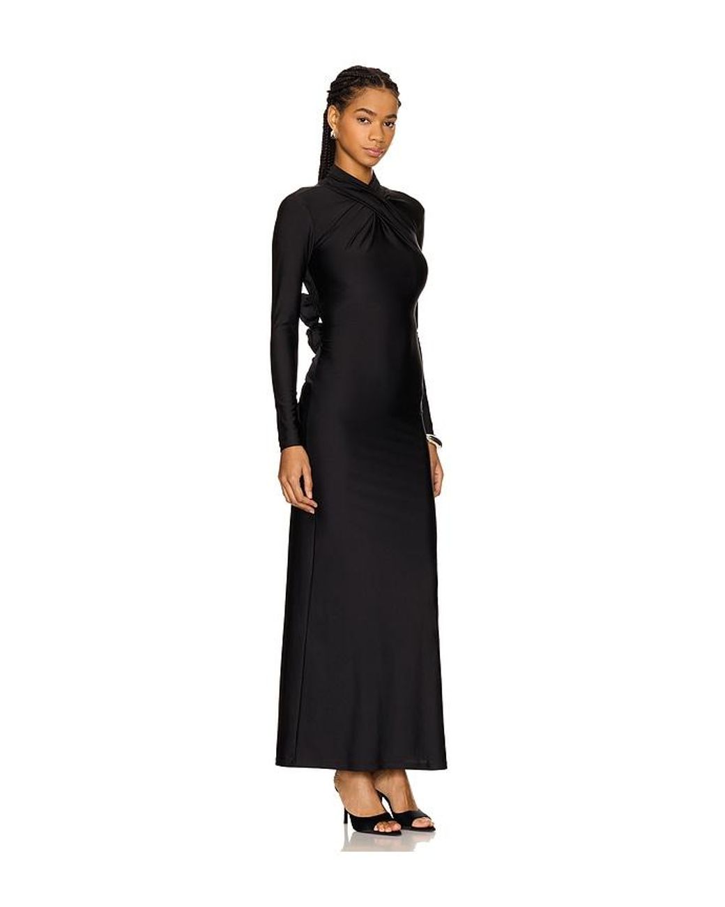 Camila Coelho Black Telma Maxi Dress