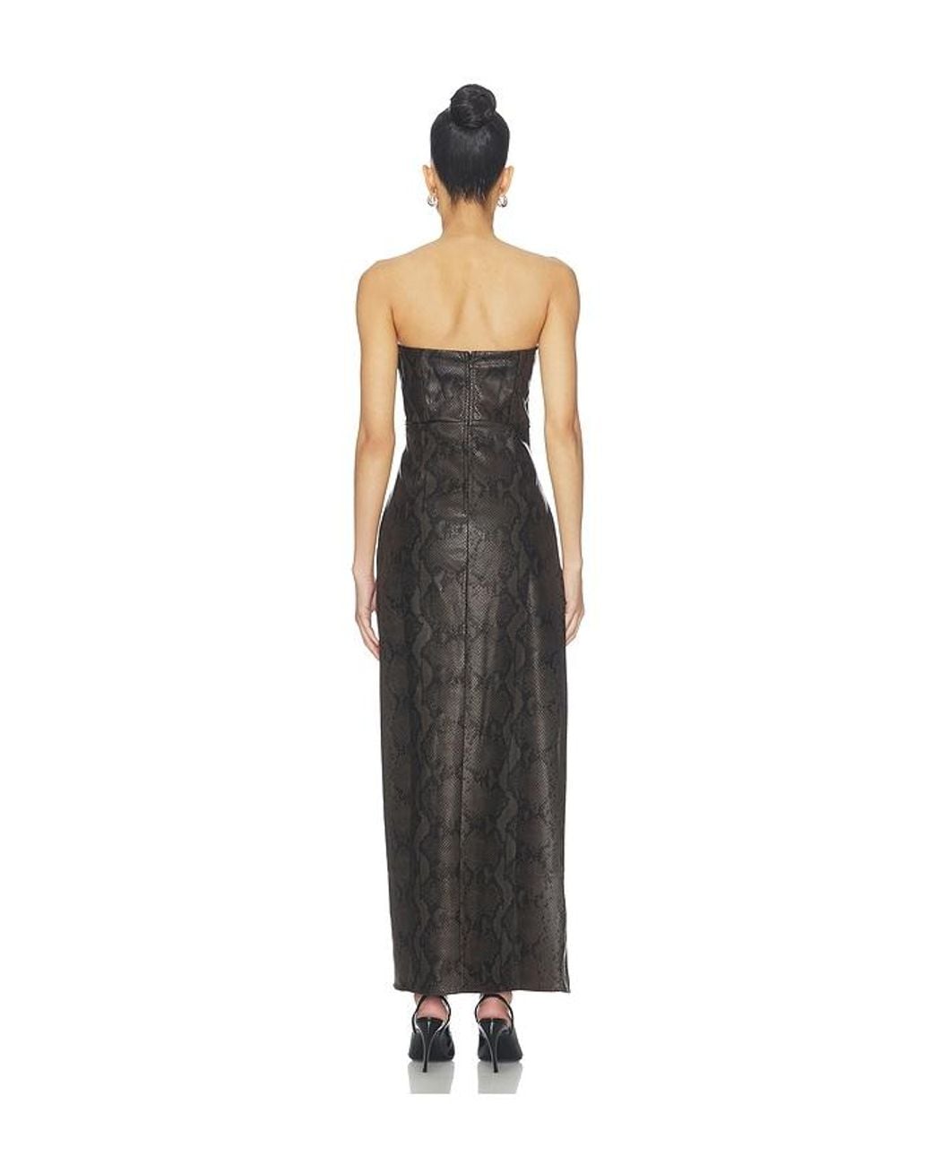 Line & Dot Brown Bex Maxi Dress