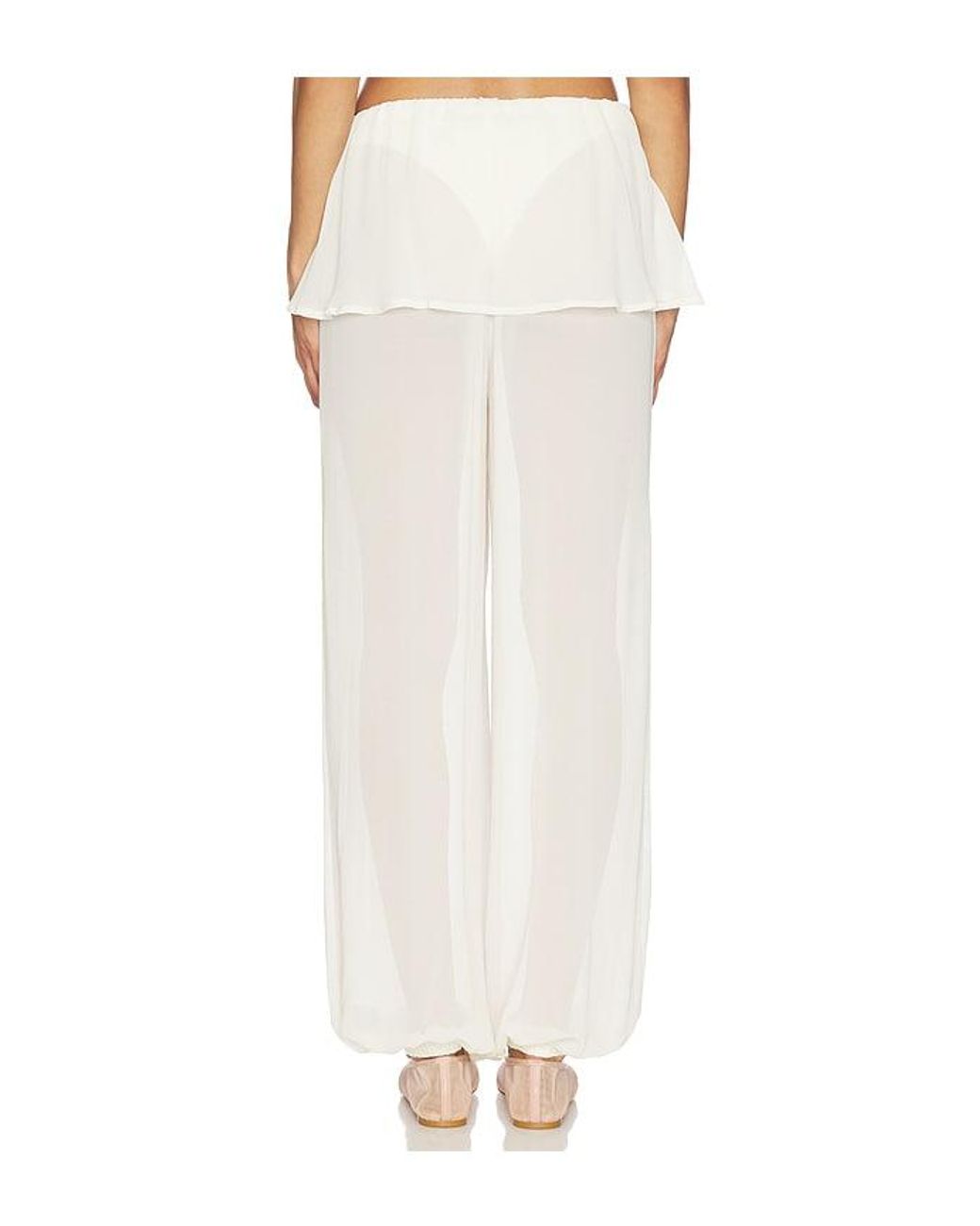 MORE TO COME White Laguna Balloon Pant