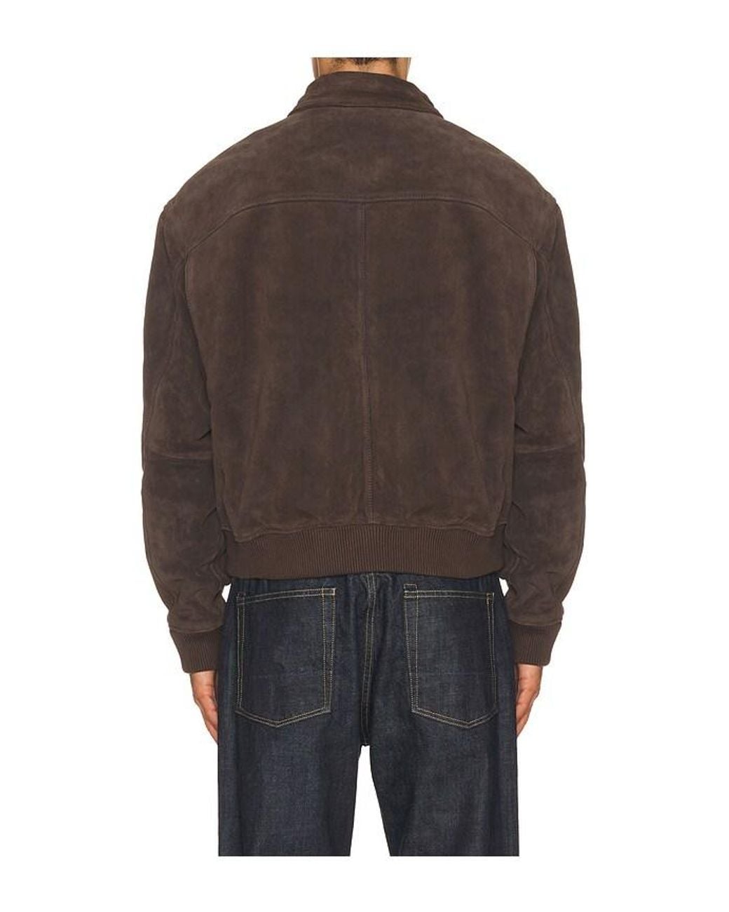 Agolde Brown Emil Bomber Jacket for men