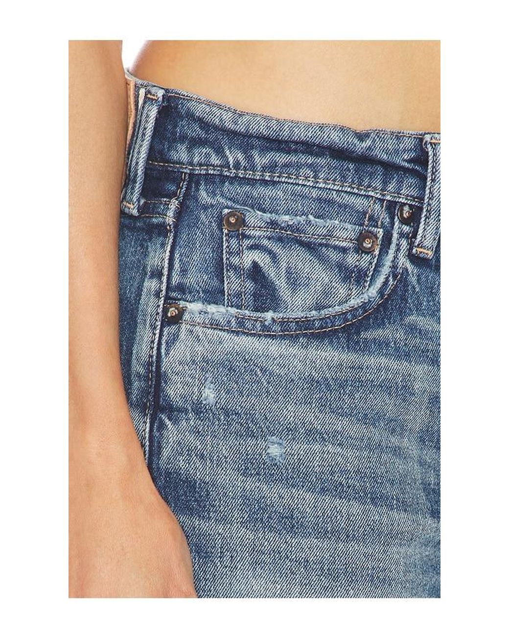Moussy Blue Mallard Slim Straight Jeans