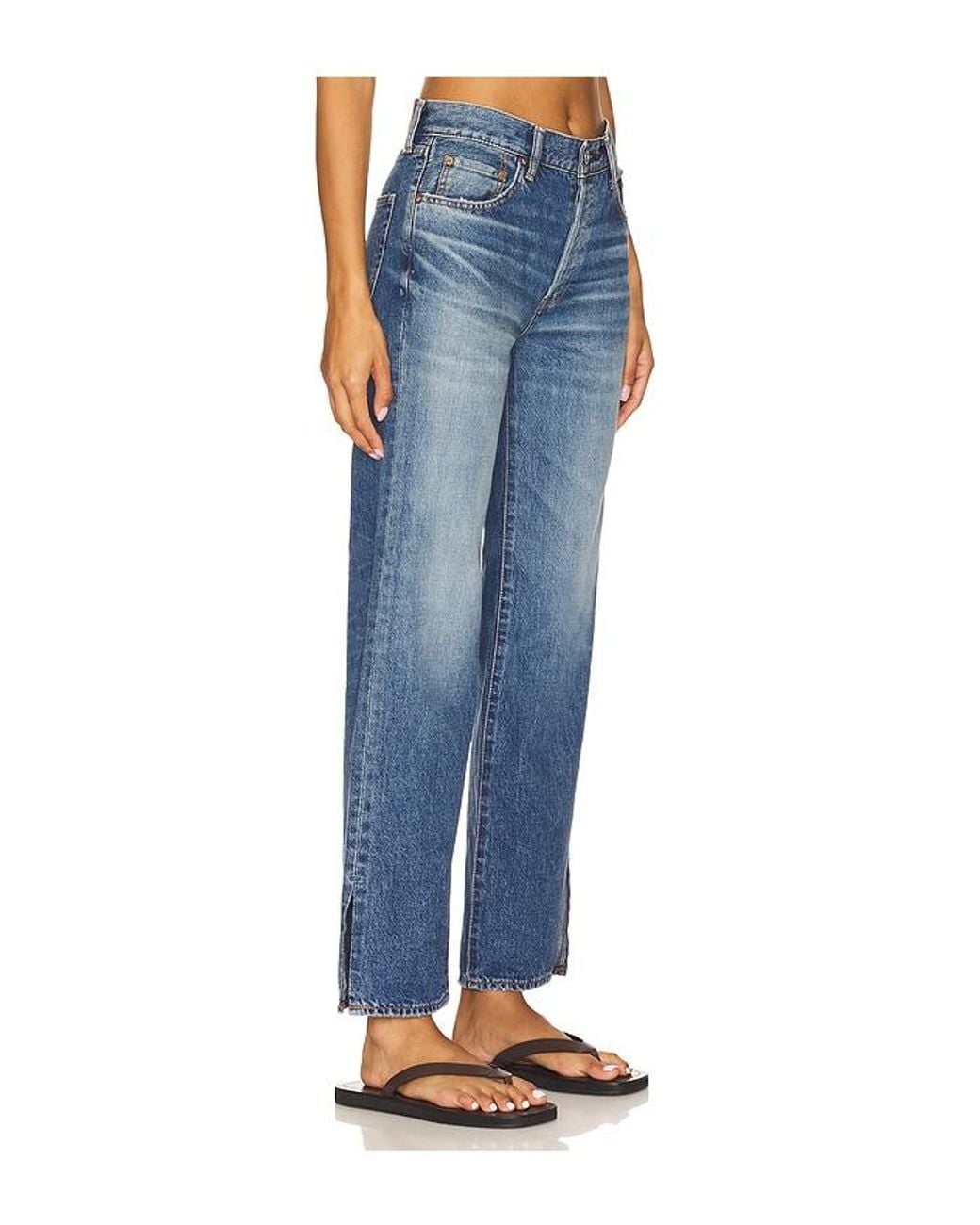 Moussy Blue Sunset Straight Jeans