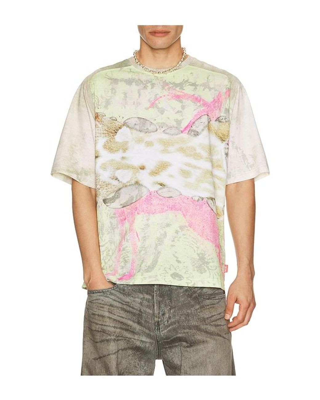 DIESEL Multicolor Clint Tee for men