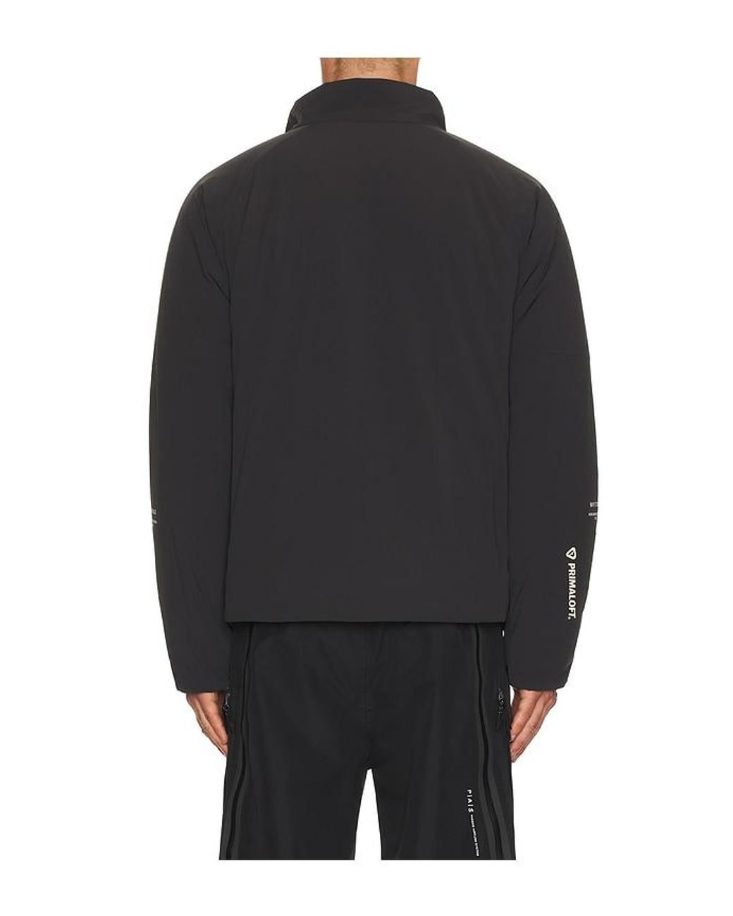 White/space Black Insulated Midlayer Cargo Jacket for men
