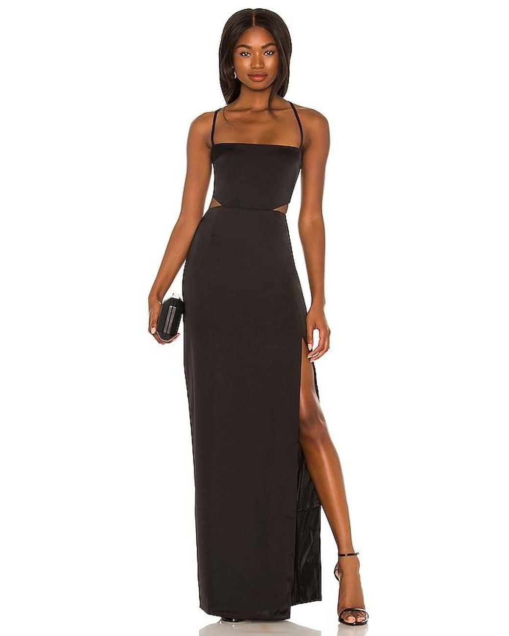 Nookie Black Stella Cut Out Gown