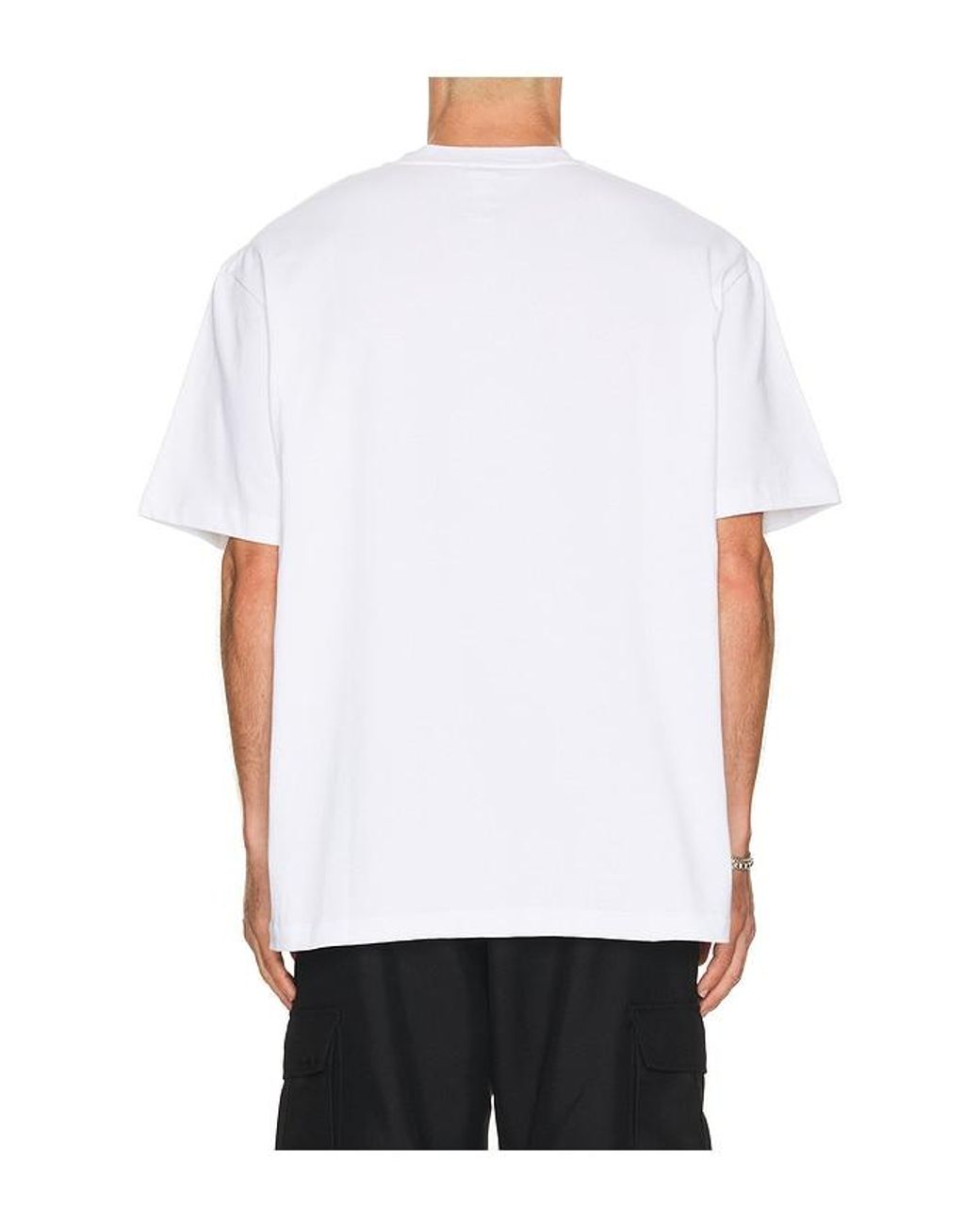 vowels White Kitty Tee for men
