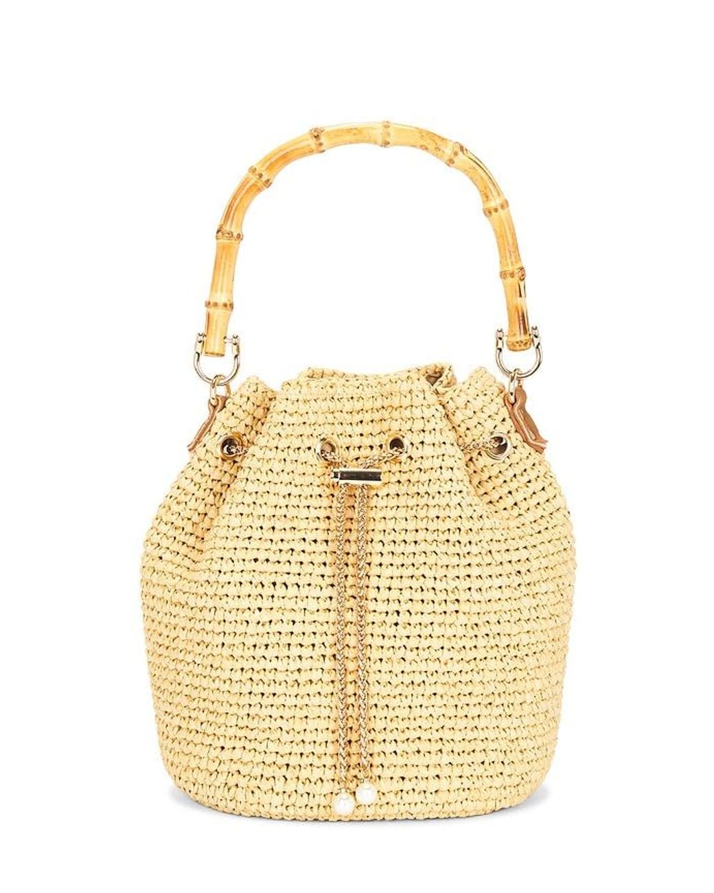 Nikki Beach Metallic Valencia Bucket Bag