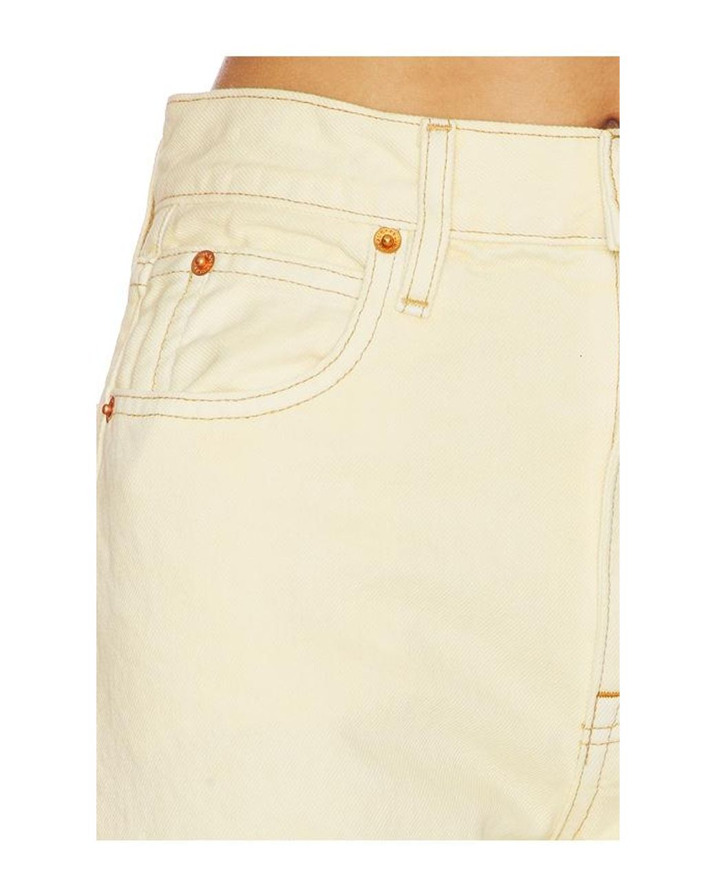 SLVRLAKE Denim White London High Rise Straight Leg Jeans