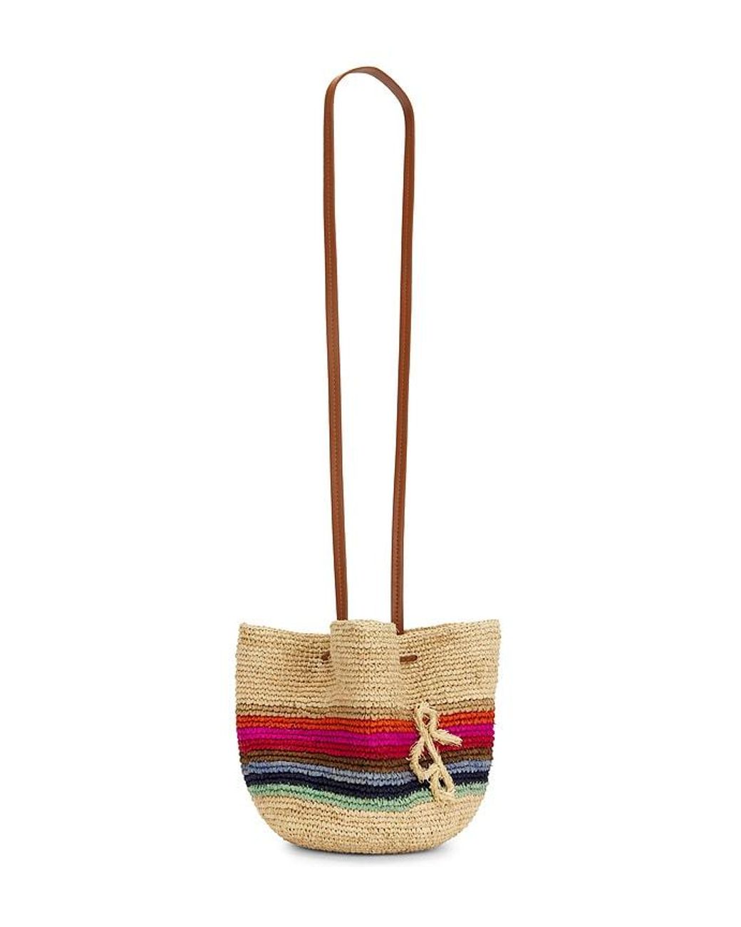 Ruslan Baginskiy White Striped Pouch Bag