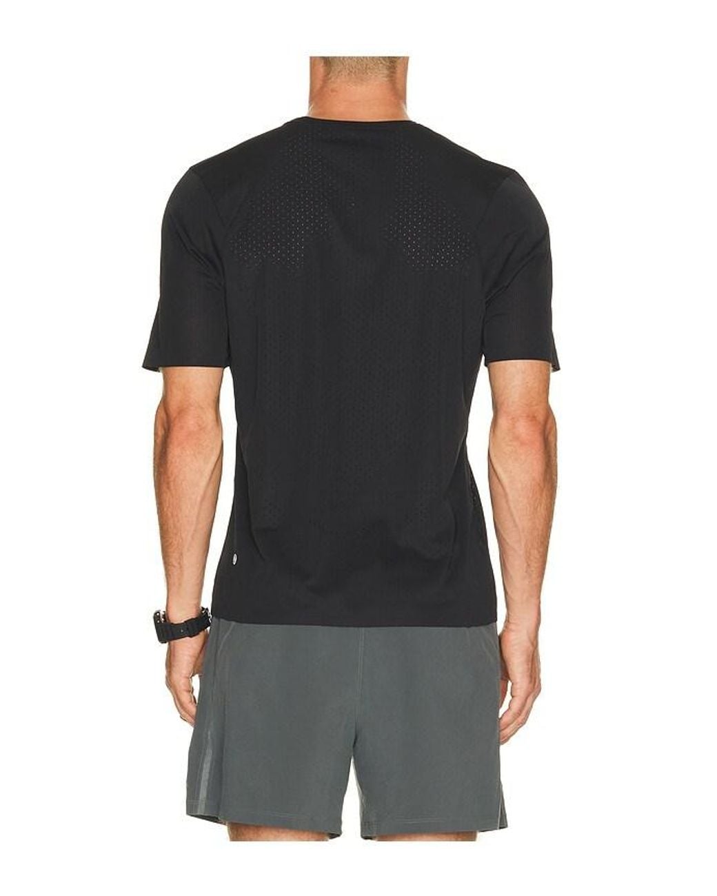 lululemon athletica Black Fast And Free Short Sleeve Shirt for men