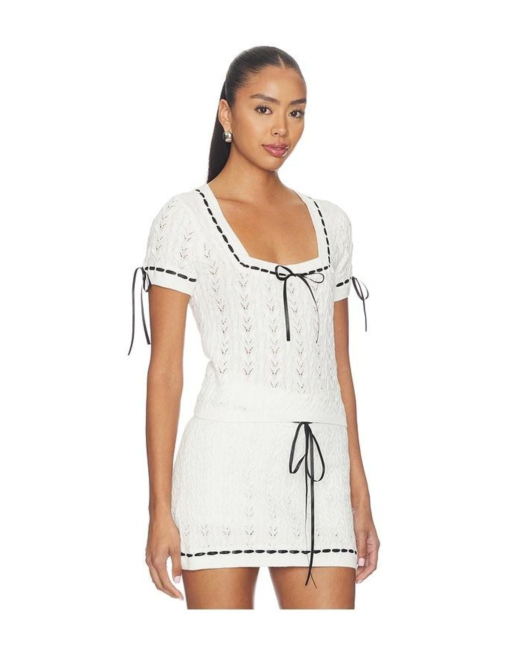 Show Me Your Mumu White Simone Top