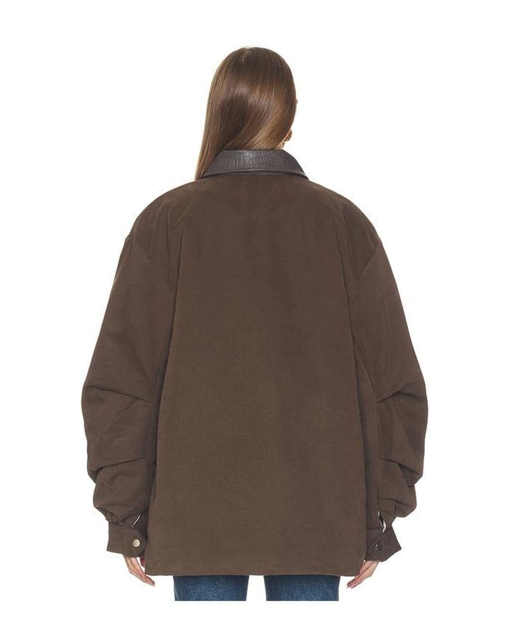 Source Unknown Brown Baia Fleece Barn Jacket