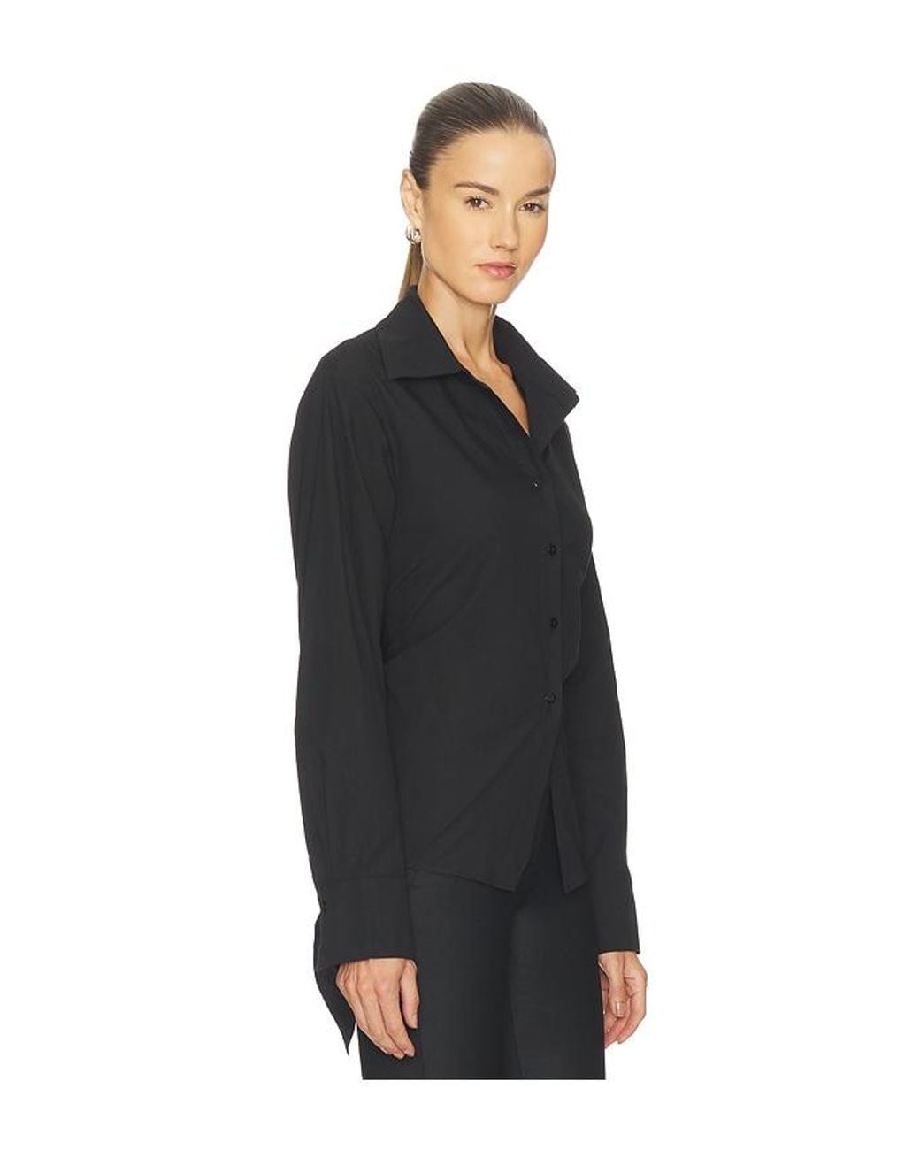ALL THE WAYS Black Clarise Open Back Top