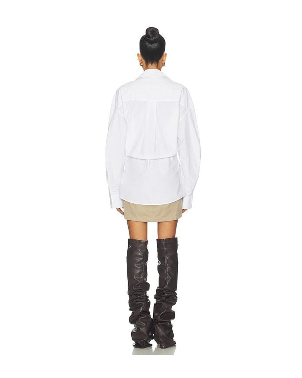 Alexander Wang White Pre-Styled Mini Wrap Dress