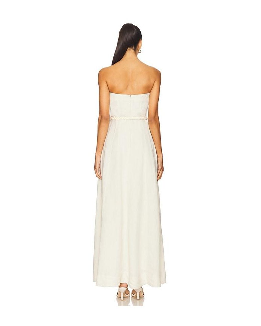 LPA White Everli Maxi Dress