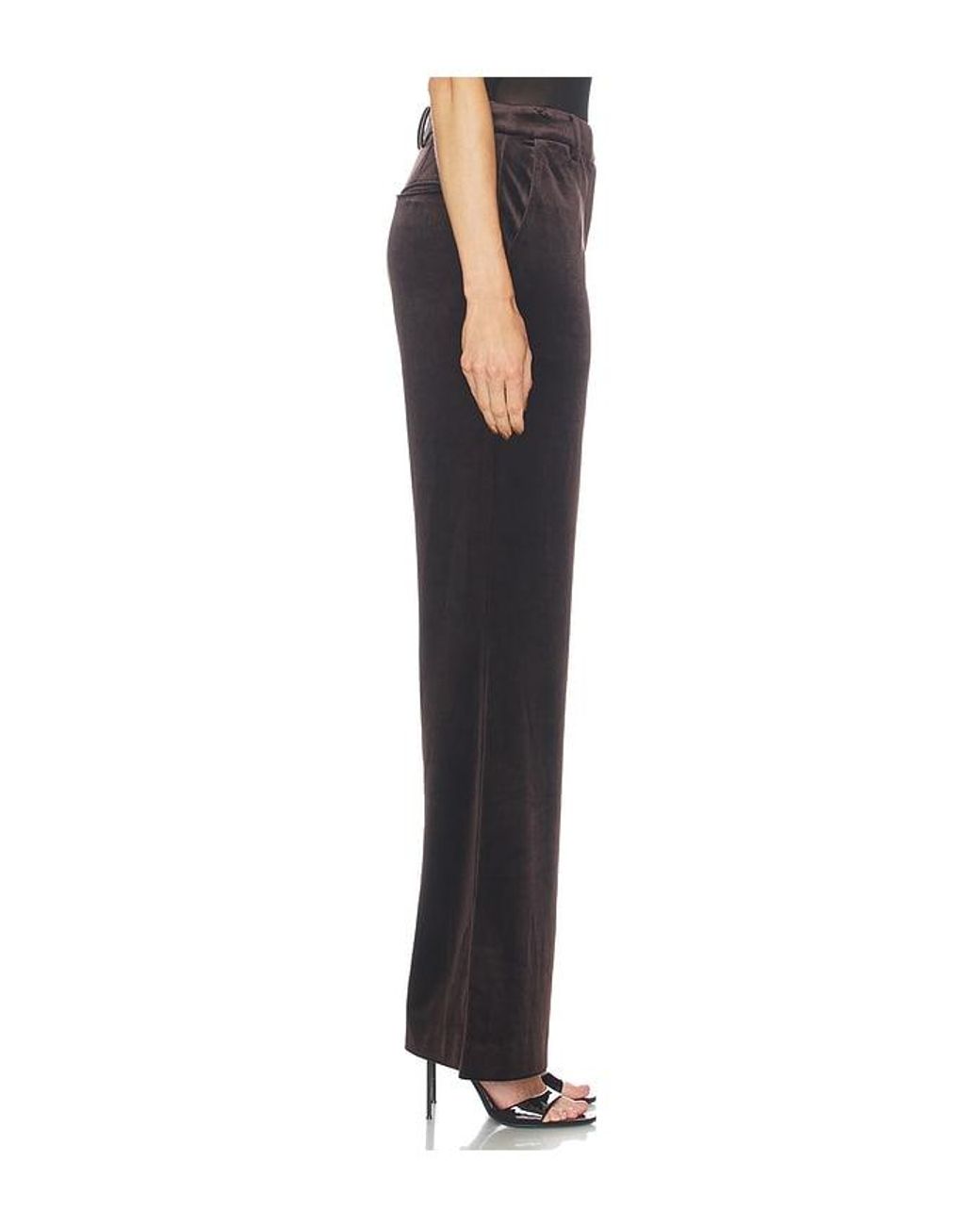 Karina Grimaldi Black Shon Velvet Pants