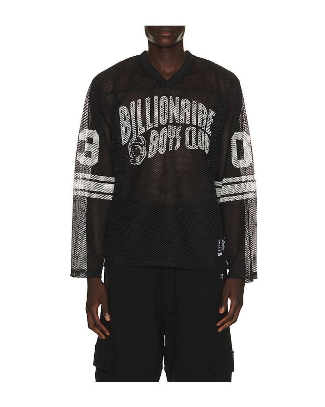 BBCICECREAM Black Zone Long Sleeve Mesh Tee for men